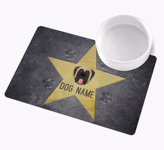 Star of Fame: Personalized {breedFullName} Wipe Clean Placemat